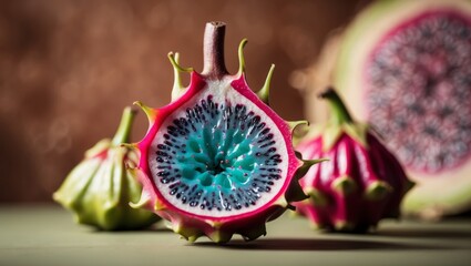 Natures bounty A closeup of a unique fruit in its natural habitat.