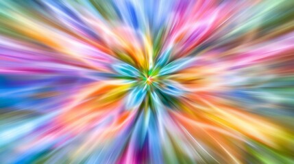 Fototapeta premium Vibrant Explosion of Colors and Radiance in an Abstract Artistic Design