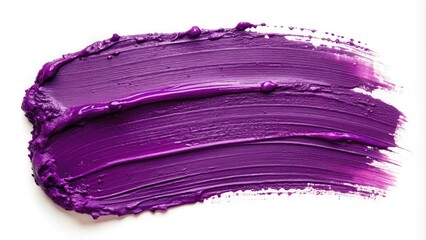 Soft, abstract purple paint swatch with a smeared makeup texture. Matte cosmetic stain effect on a clean, minimal white background
