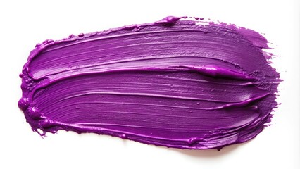 Soft, abstract purple paint swatch with a smeared makeup texture. Matte cosmetic stain effect on a clean, minimal white background