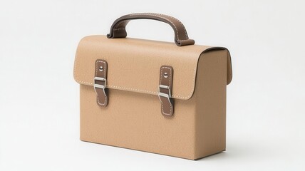 Offset box with an integrated handle for easy carrying, featuring a clean, unmarked surface   integrated handle, convenient carrying