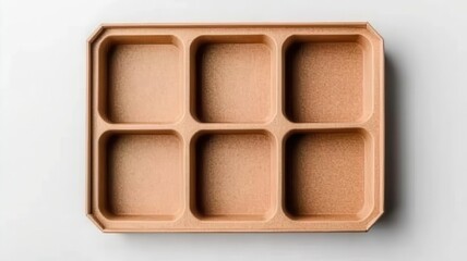 Offset box with integrated compartments for organized product storage, maintaining a smooth and clean surface   compartmentalized packaging, organized design
