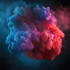 Smokey Red and Blue Art