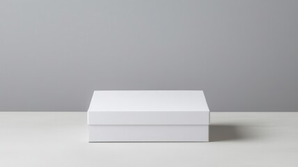 Plain offset box with reinforced bottom panels for durability, offering a minimalist, no-print look   reinforced bottom, durable design