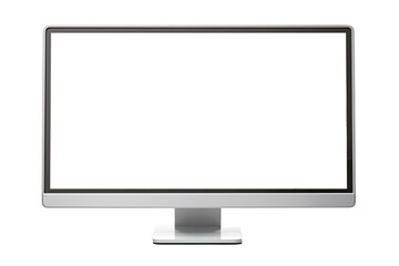 Computer monitor on white background