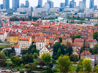 Warszawa, panorama miasta.