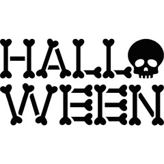 Halloween characters font. Halloween design template. Halloween ghost. Happy Halloween lettering.