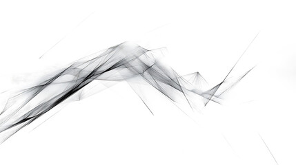 Obraz premium Abstract white background with lines and triangles isolated on white and transparent background.