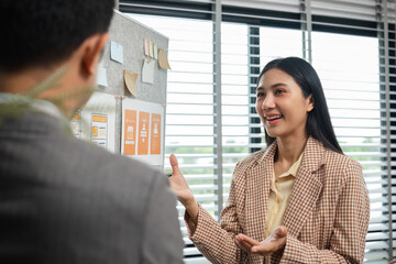 Diverse Program Developer Team Collaborates on UXUI Design in Modern Office Setting