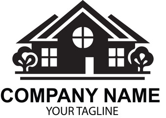 vector real estate logo design 