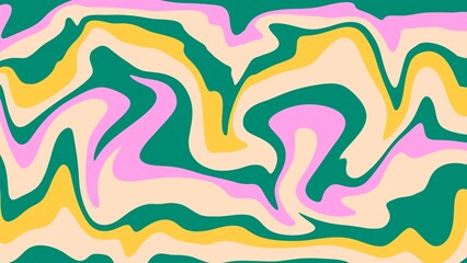 Colorful abstract wave pattern background in retro vintage style