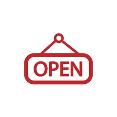 Open Vector Icon Illustration Icon