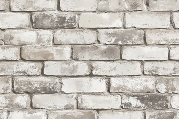 Fototapeta premium Whitewashed Brick Wall