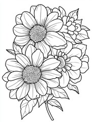 a page from a child's colouring book