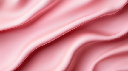 Obraz premium Soft gradient pastel pink fabric texture, gently draping in smooth folds, providing a delicate, dreamy background.