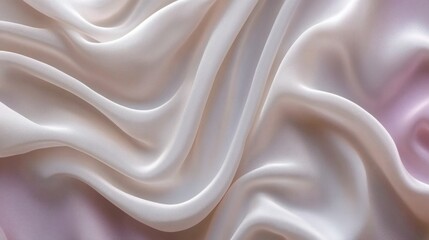 Obraz premium Soft gradient pastel pink fabric texture, gently draping in smooth folds, providing a delicate, dreamy background.