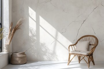 Sunlit Wicker Chair Corner