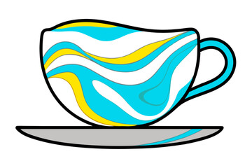 Unleash Your Creativity with a Beautifully Designed Tea Cup Vector Illustration

