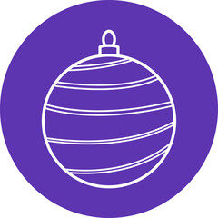 Christmas, New Year Vector Icon element, Isolated white background