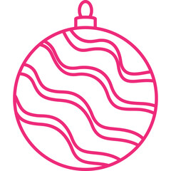 Christmas, New Year Vector Icon element, Isolated white background