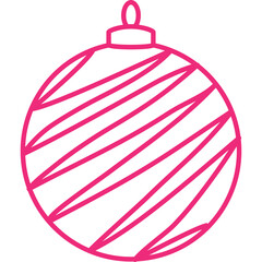 Christmas, New Year Vector Icon element, Isolated white background