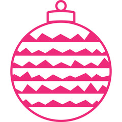 Christmas, New Year Vector Icon element, Isolated white background