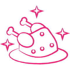 Christmas, New Year Vector Icon element, Isolated white background