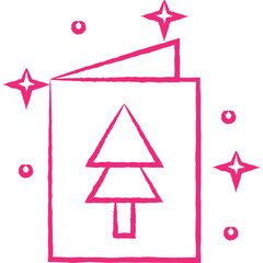 Christmas, New Year Vector Icon element, Isolated white background