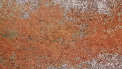 rusted on steel surface use as background with blank space for design. deterioration of the steel. decay and grunge texture of the old iron metallic wall. industrial background.