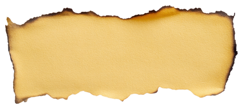 Torn strip of yellow Paper paper document text.