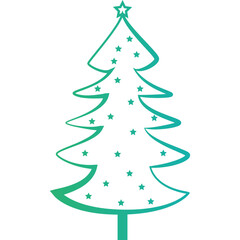 Christmas, New Year Vector Icon element, Isolated white background