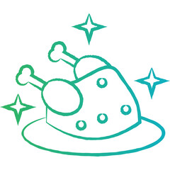 Christmas, New Year Vector Icon element, Isolated white background