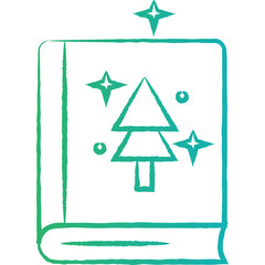 Christmas, New Year Vector Icon element, Isolated white background