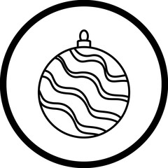 Christmas, New Year Vector Icon element, Isolated white background