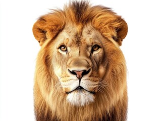 lion isolated on white