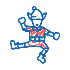 elf christmas xmas doodle icon sketch vector. elf christmas xmas sign. isolated symbol illustration