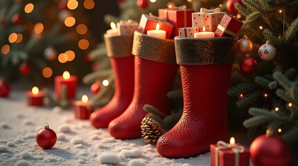 christmas tree with gifts