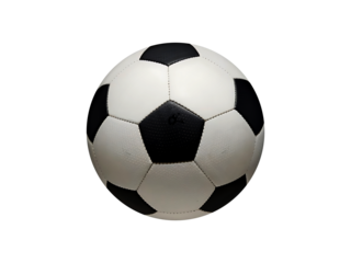 soccer ball or football transparent cutout png isolated on white