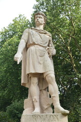 Statue du seigneur viking Rollon à Rouen. France
