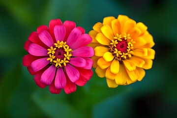 Obraz premium pink and yellow flower
