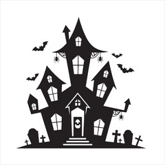 Halloween vector, and Jack-o'-lantern, Ghost, Bat, Black Cat, Spider Web, Witch Hat, Moon and Stars, Skeleton, Vampire, Zombie