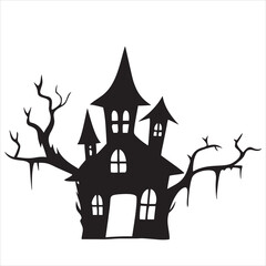 Halloween vector, and Jack-o'-lantern, Ghost, Bat, Black Cat, Spider Web, Witch Hat, Moon and Stars, Skeleton, Vampire, Zombie