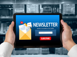 newsletter signup page on computer for customer to subscribe snugly newsletter update information to subscriber