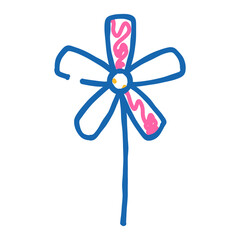 jasmine flower spring doodle icon sketch vector. jasmine flower spring sign. isolated symbol illustration