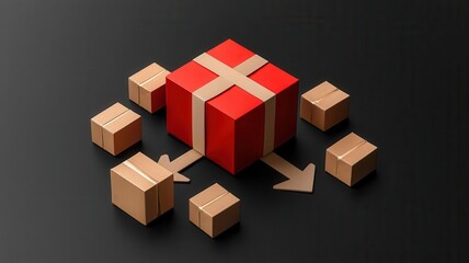 Obraz premium Business development strategy by increasing distribution channels, such as expanding from B2B to direct-to-consumer D2C, business development, channel expansion