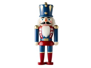 Fototapeta premium a nutcracker with a white beard and blue hat