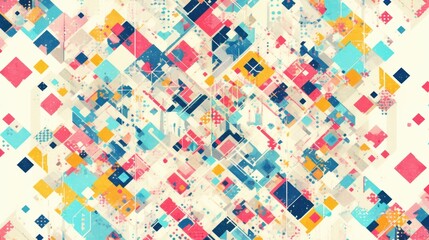 Abstract Geometric Colorful Pattern Design