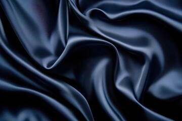 Fototapeta premium A blue fabric with a wavy texture, generative ai image