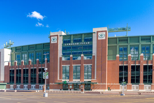 Exteior View of Lambeau Field in Green Bay Wisconsin