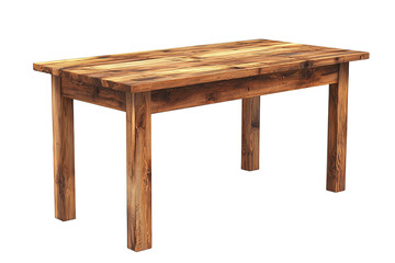Rustic Wooden Table with Natural Wood Grain